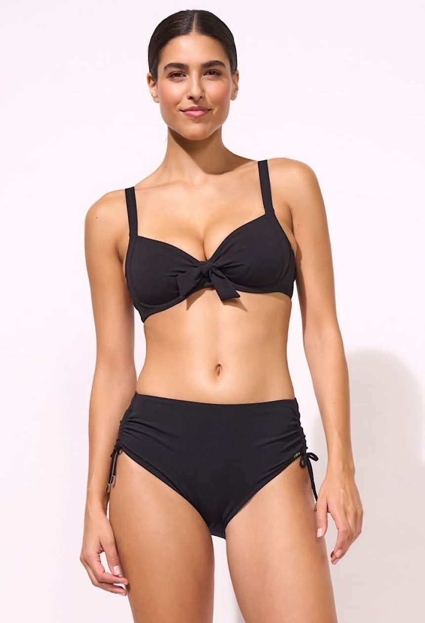 The Core Bow Bikini in Schwarz von Lidea