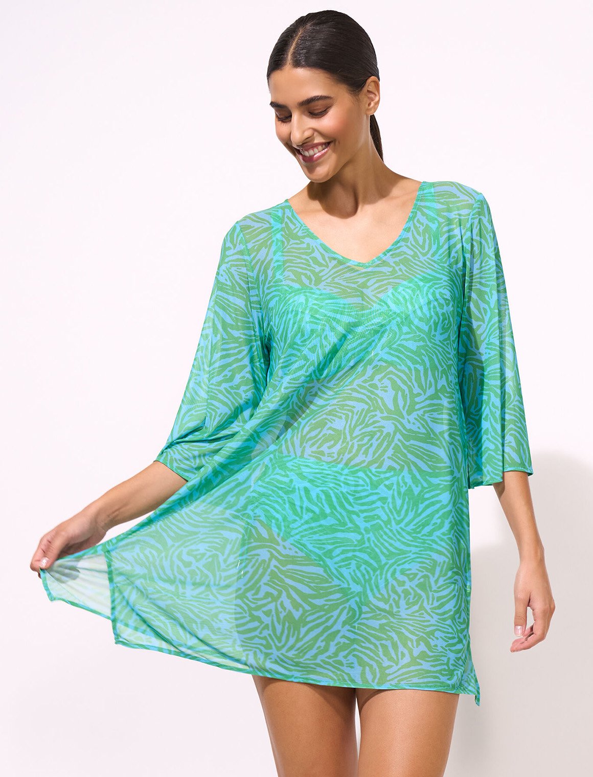 Aqua Muse Tunic in aqua green von Lidea